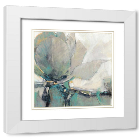 Revel I White Modern Wood Framed Art Print with Double Matting by OToole, Tim