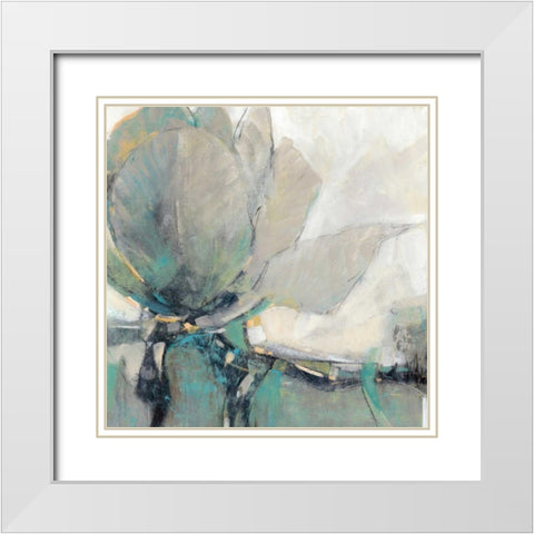 Revel I White Modern Wood Framed Art Print with Double Matting by OToole, Tim