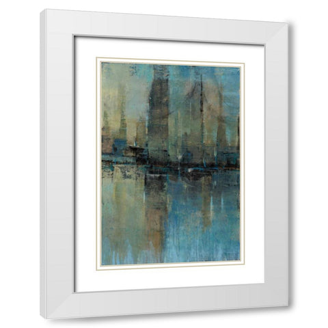 Downtown I White Modern Wood Framed Art Print with Double Matting by OToole, Tim