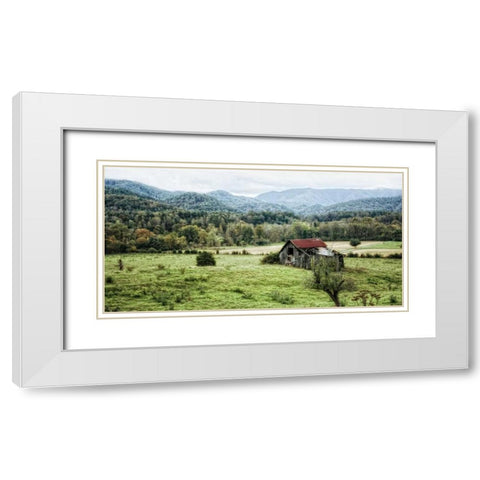 Down on the Farm White Modern Wood Framed Art Print with Double Matting by Head, Danny