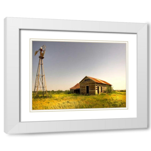 Wasting Away White Modern Wood Framed Art Print with Double Matting by Head, Danny