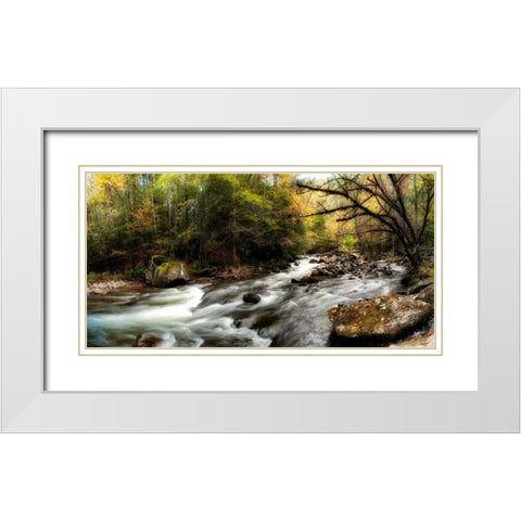 Tremont Panorama III White Modern Wood Framed Art Print with Double Matting by Head, Danny