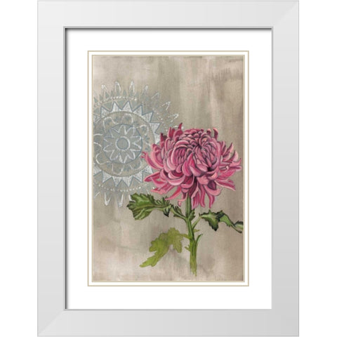 Bohemian Botanical I White Modern Wood Framed Art Print with Double Matting by McCavitt, Naomi