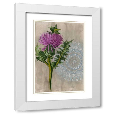 Bohemian Botanical II White Modern Wood Framed Art Print with Double Matting by McCavitt, Naomi
