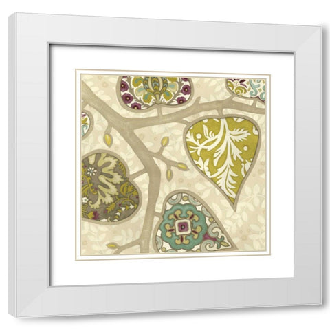 Patterns in Foliage II White Modern Wood Framed Art Print with Double Matting by Vess, June Erica