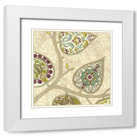 Patterns in Foliage III White Modern Wood Framed Art Print with Double Matting by Vess, June Erica
