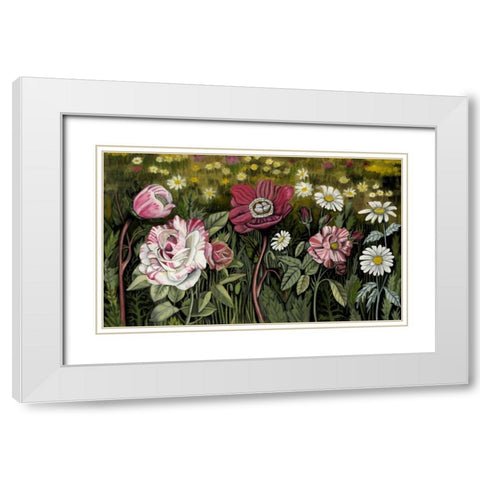 Vintage Garden I White Modern Wood Framed Art Print with Double Matting by McCavitt, Naomi