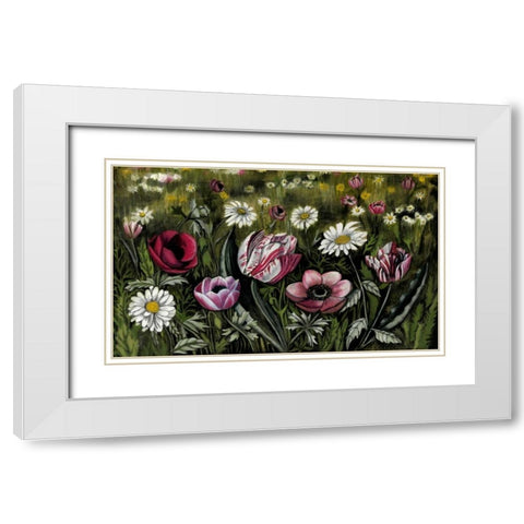 Vintage Garden II White Modern Wood Framed Art Print with Double Matting by McCavitt, Naomi