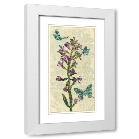 Spring Collage I White Modern Wood Framed Art Print with Double Matting by Meagher, Megan