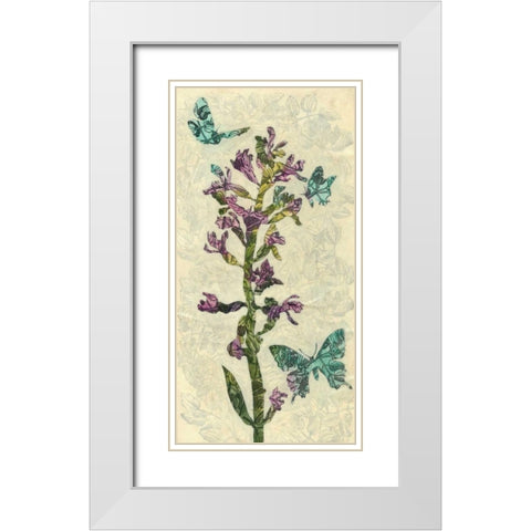 Spring Collage I White Modern Wood Framed Art Print with Double Matting by Meagher, Megan