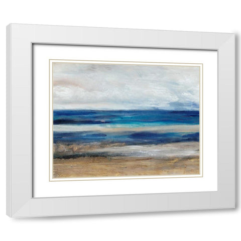 Movement I White Modern Wood Framed Art Print with Double Matting by OToole, Tim