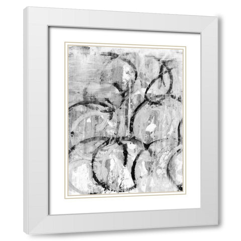 Buffalo I White Modern Wood Framed Art Print with Double Matting by Fuchs, Jodi