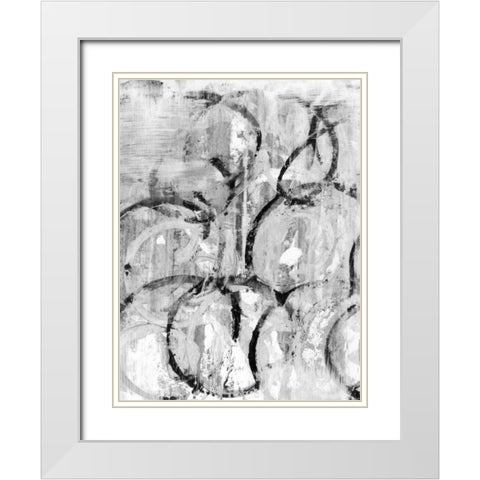 Buffalo I White Modern Wood Framed Art Print with Double Matting by Fuchs, Jodi