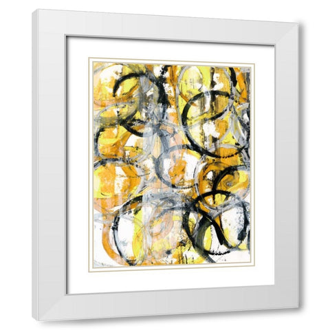 Taxi Cab I White Modern Wood Framed Art Print with Double Matting by Fuchs, Jodi