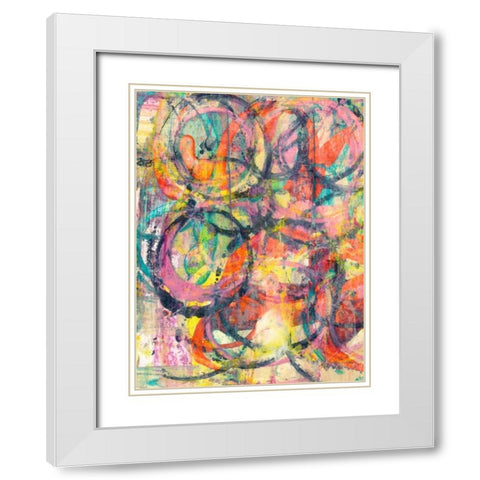 Spectacular I White Modern Wood Framed Art Print with Double Matting by Fuchs, Jodi