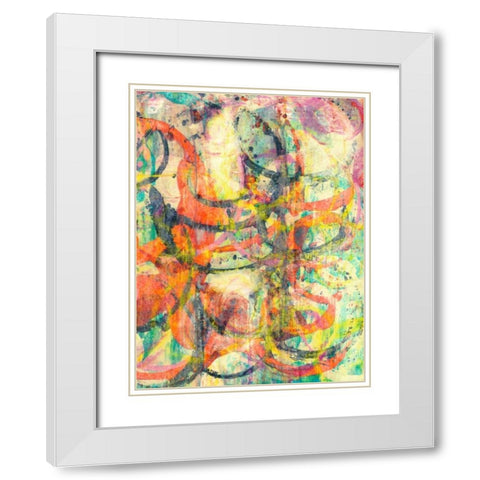 Spectacular II White Modern Wood Framed Art Print with Double Matting by Fuchs, Jodi