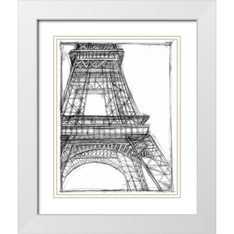Graphic Architectural Study I White Modern Wood Framed Art Print with Double Matting by Harper, Ethan
