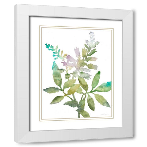 Blooms for Nico I White Modern Wood Framed Art Print with Double Matting by Meagher, Megan