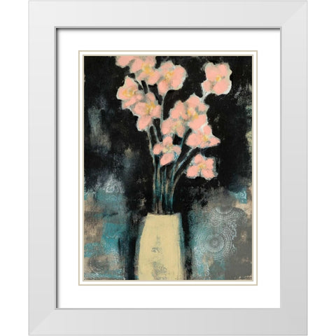 Wildflower Stems I White Modern Wood Framed Art Print with Double Matting by Goldberger, Jennifer