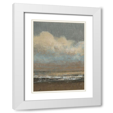 Low Tide I White Modern Wood Framed Art Print with Double Matting by OToole, Tim