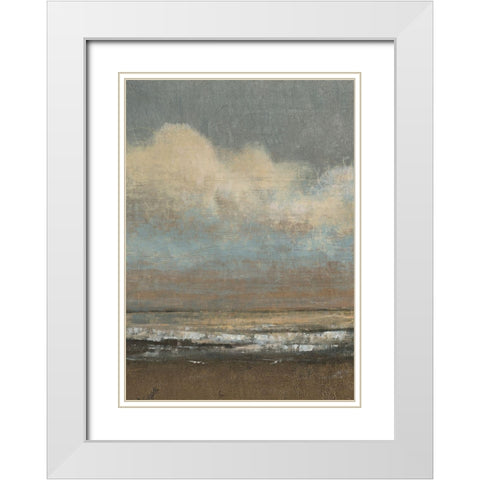 Low Tide I White Modern Wood Framed Art Print with Double Matting by OToole, Tim