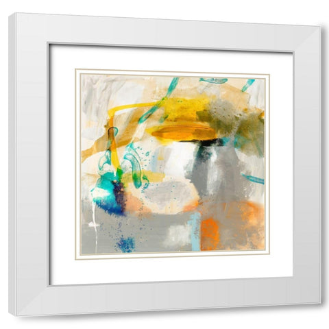 Defy II White Modern Wood Framed Art Print with Double Matting by Jasper, Sisa