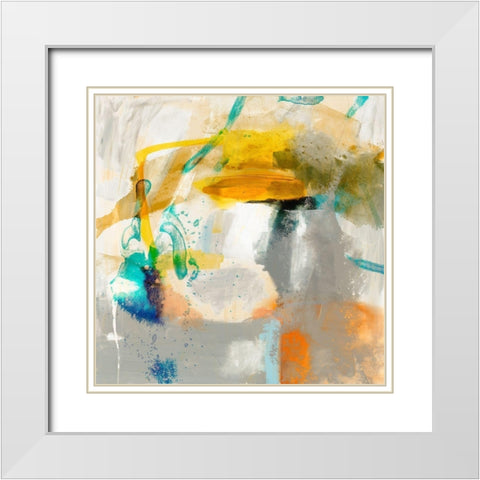 Defy II White Modern Wood Framed Art Print with Double Matting by Jasper, Sisa