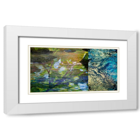 River Mod Panel II White Modern Wood Framed Art Print with Double Matting by Jasper, Sisa