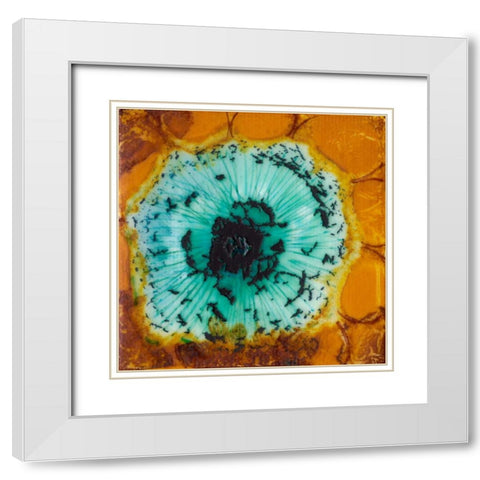 Oculus II White Modern Wood Framed Art Print with Double Matting by Ludwig, Alicia