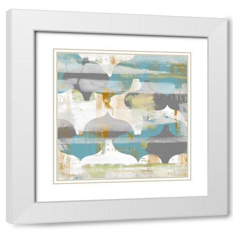 Arabesque Abstract II White Modern Wood Framed Art Print with Double Matting by Goldberger, Jennifer