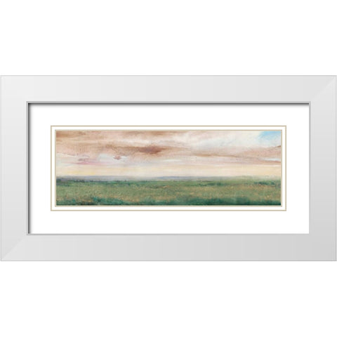 Sky Line I White Modern Wood Framed Art Print with Double Matting by OToole, Tim