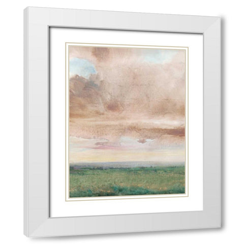 Sky Line III White Modern Wood Framed Art Print with Double Matting by OToole, Tim