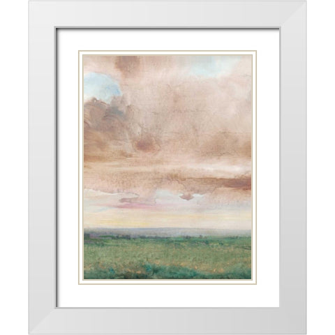 Sky Line III White Modern Wood Framed Art Print with Double Matting by OToole, Tim