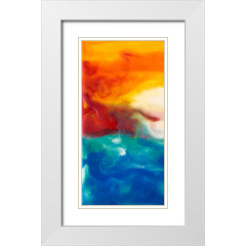 Marsh Sunrise I White Modern Wood Framed Art Print with Double Matting by Ludwig, Alicia