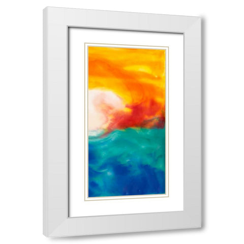 Marsh Sunrise II White Modern Wood Framed Art Print with Double Matting by Ludwig, Alicia