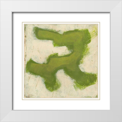 Gestural IV White Modern Wood Framed Art Print with Double Matting by Vess, June Erica