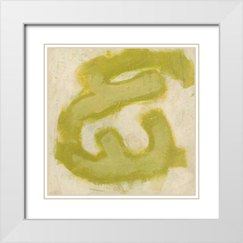 Gestural VIII White Modern Wood Framed Art Print with Double Matting by Vess, June Erica