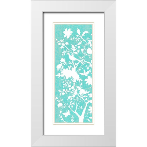Graphic Chinoiserie I White Modern Wood Framed Art Print with Double Matting by McCavitt, Naomi