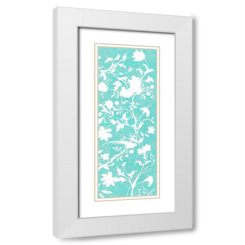 Graphic Chinoiserie II White Modern Wood Framed Art Print with Double Matting by McCavitt, Naomi