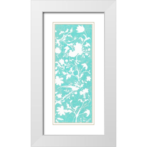 Graphic Chinoiserie II White Modern Wood Framed Art Print with Double Matting by McCavitt, Naomi