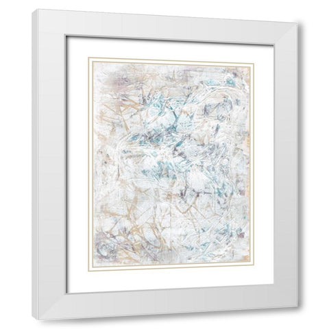 Dendrite I White Modern Wood Framed Art Print with Double Matting by Stramel, RenTe W.