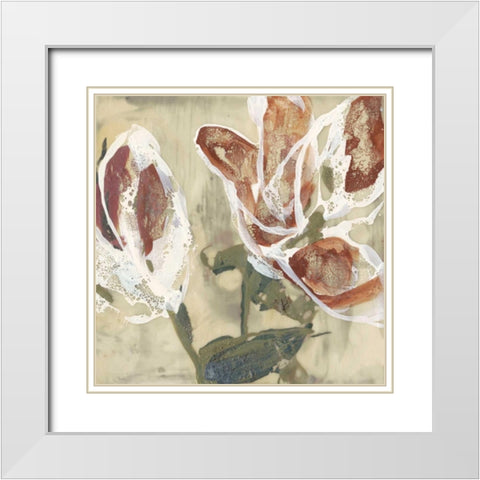 Lilys Breath I White Modern Wood Framed Art Print with Double Matting by Goldberger, Jennifer