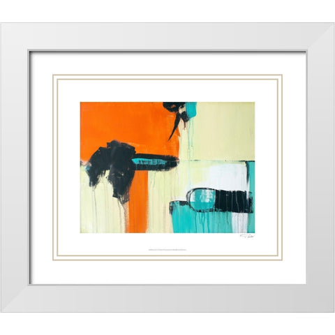 Life on Mars I White Modern Wood Framed Art Print with Double Matting by Orlov, Irena