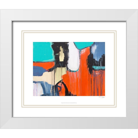 Life on Mars II White Modern Wood Framed Art Print with Double Matting by Orlov, Irena