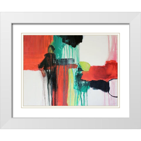 Emotions in Color II White Modern Wood Framed Art Print with Double Matting by Orlov, Irena