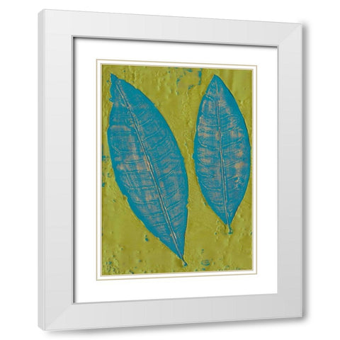 Tropicale II White Modern Wood Framed Art Print with Double Matting by Ludwig, Alicia