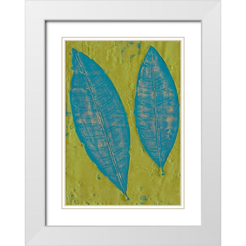 Tropicale II White Modern Wood Framed Art Print with Double Matting by Ludwig, Alicia