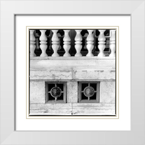 Architecture Detail III Budapest White Modern Wood Framed Art Print with Double Matting by DeNardo, Laura