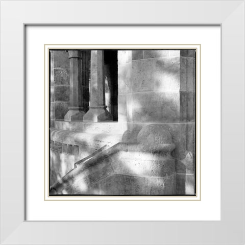 Architecture Detail V Budapest White Modern Wood Framed Art Print with Double Matting by DeNardo, Laura