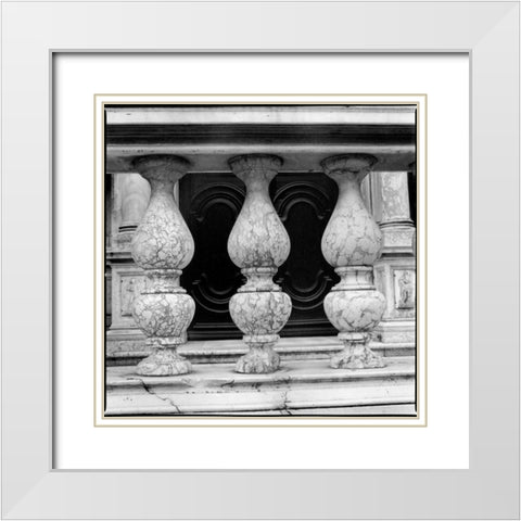 Architecture Detail VIII Budapest White Modern Wood Framed Art Print with Double Matting by DeNardo, Laura